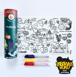 MM011 Symbole Polski Mata Silikonowa do Kolorowania A4.