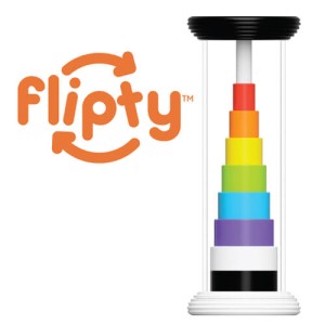 FA532-1 Flipty Obracanka Tęczowo-Kontrastowa.