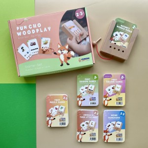 21986 WiemTo Zestaw dla dzieci 2-3 latka. Pudełko WiemTo i 6 Zestawów Kart