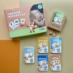 22006  WiemTo Zestaw dla dzieci 3-4 lat. Pudełko WiemTo i 6 Zestawów Kart